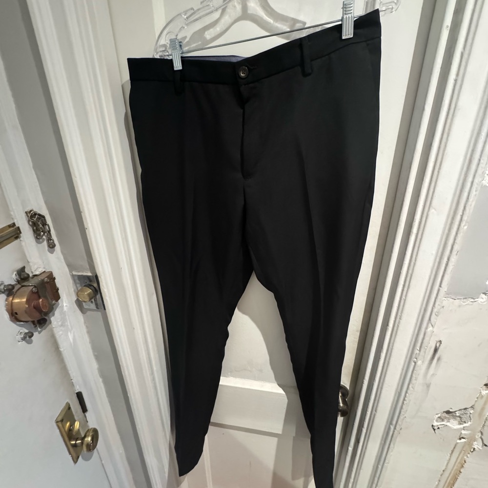 Classic Slim Fit Black Trousers